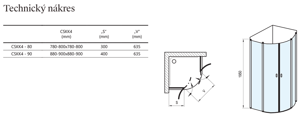 Chrome CSKK4-technicky-nakres
